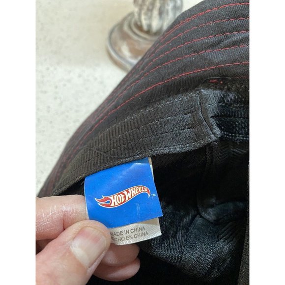 Hot Wheels Kids Bucket Hat Skull Studded Trim 2012 Mattel Black Graphic Print VG - Picture 5 of 7